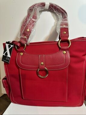 NWT-Maxx New York Red Tote with Gold Hardware